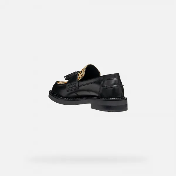 Black women's moccasins Geox Serilda - Women's