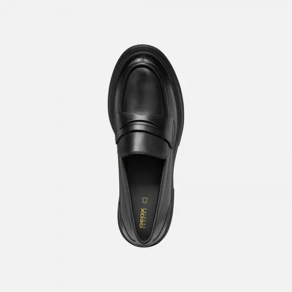 Black women's moccasins Geox Spherica EC15 - Women's