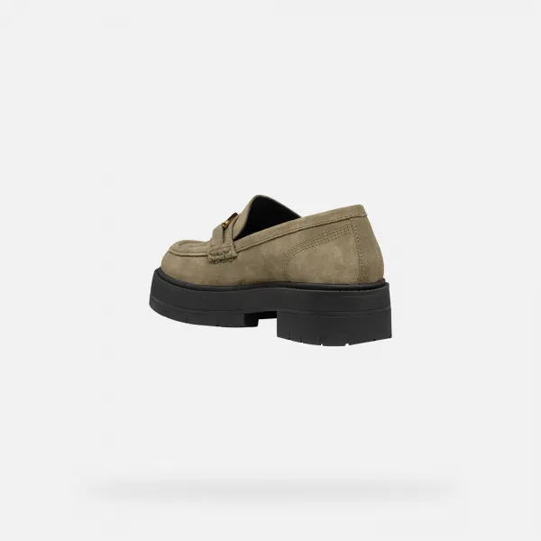Beige women's moccasins Geox Spherica EC7 - Women's
