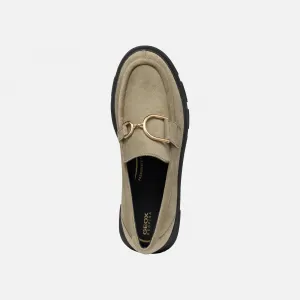 Beige women's moccasins Geox Vilde - Women's