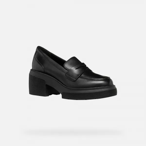 Black women's moccasins Geox Spherica EC15 - Women's