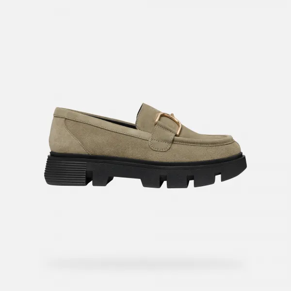 Beige women's moccasins Geox Vilde - Women's