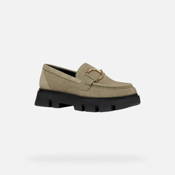Beige women's moccasins Geox Vilde - Women's
