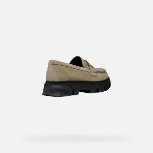 Beige women's moccasins Geox Vilde - Women's