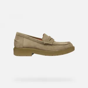 Beige women's moccasins Geox Spherica EC1 - Women's