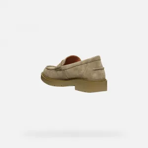 Beige women's moccasins Geox Spherica EC1 - Women's