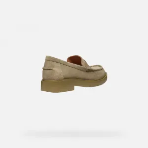 Beige women's moccasins Geox Spherica EC1 - Women's