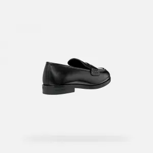 Black women's moccasins Geox Cloridie - Women's