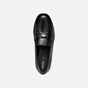 Black women's moccasins Geox Cloridie - Women's