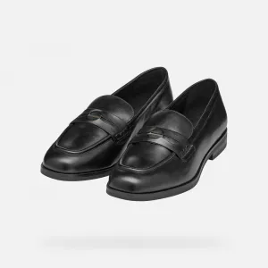Black women's moccasins Geox Cloridie - Women's