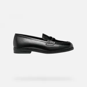 Black women's moccasins Geox Cloridie - Women's