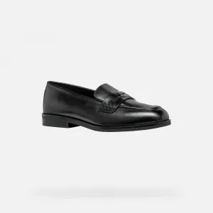 Black women's moccasins Geox Cloridie - Women's