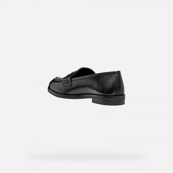 Black women's moccasins Geox Cloridie - Women's