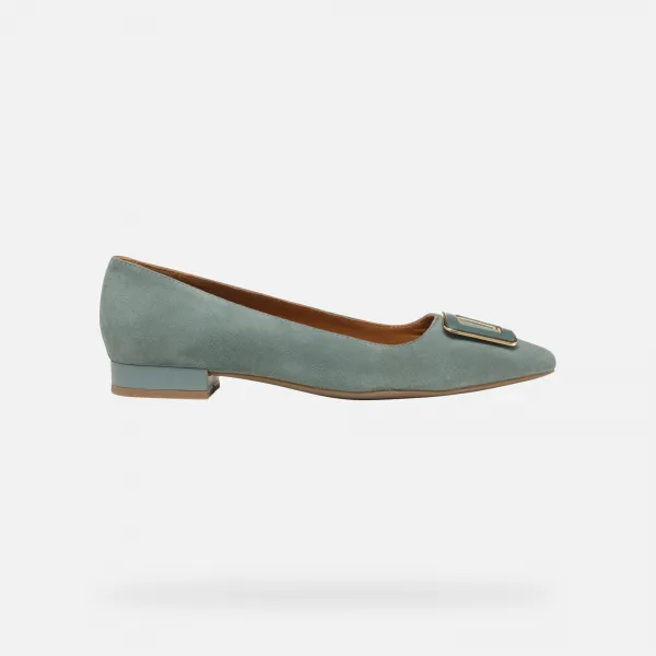 Light green women's ballet flats Geox Charyssa - Women's