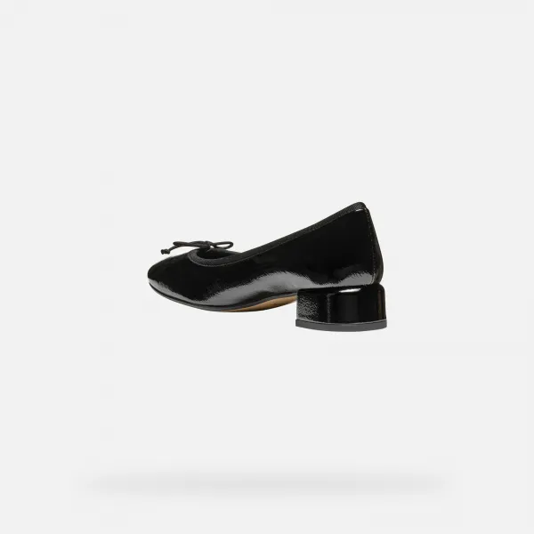 Black women's heeled shoes Geox Floretia - Women's