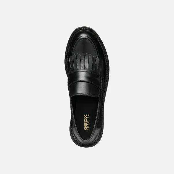 Black women's moccasins Geox Serilda - Women's