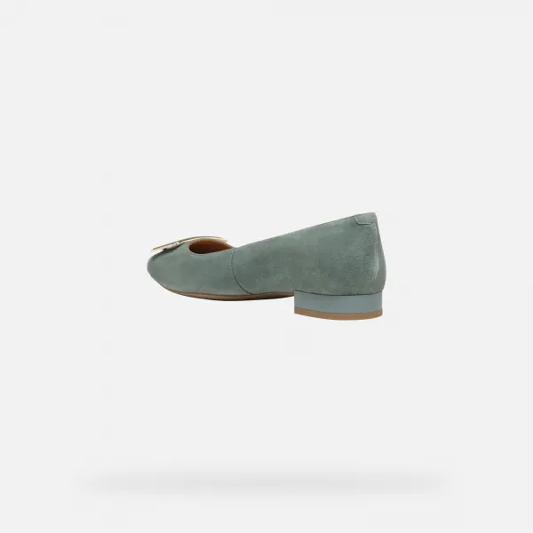 Light green women's ballet flats Geox Charyssa - Women's