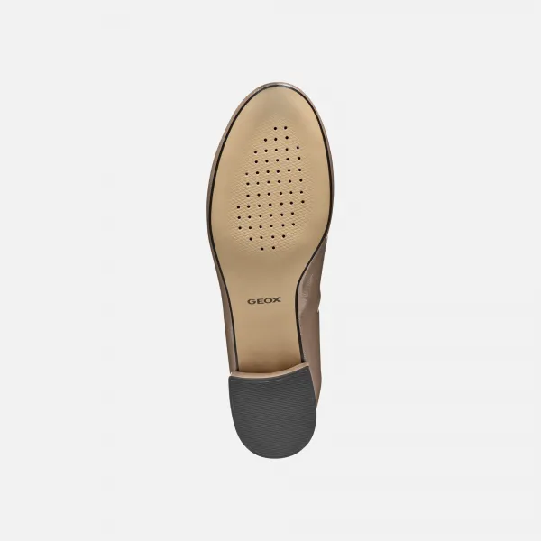Beige women's heeled shoes Geox Floretia - Women's
