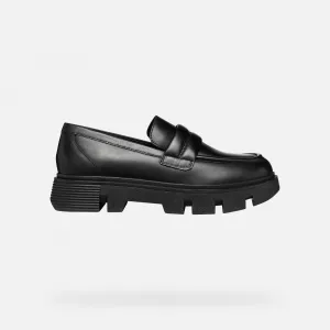 Black women's moccasins Geox Vilde - Women's