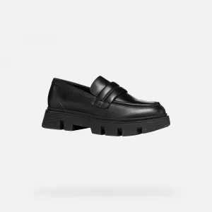 Black women's moccasins Geox Vilde - Women's