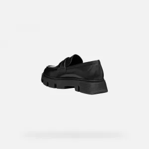 Black women's moccasins Geox Vilde - Women's