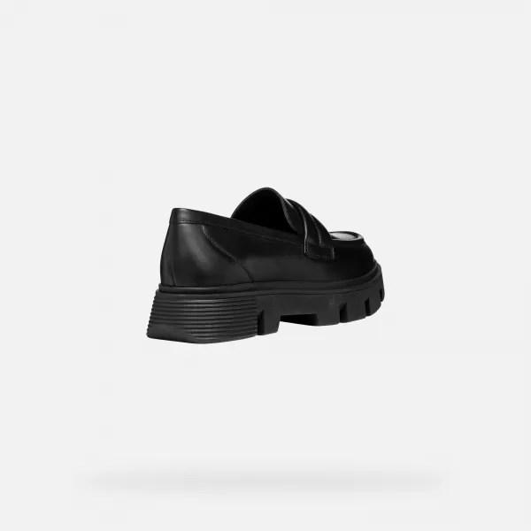 Black women's moccasins Geox Vilde - Women's