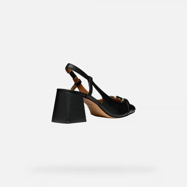 Black women's heeled shoes Geox Coronilla - Women's