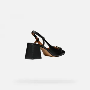 Black women's heeled shoes Geox Coronilla - Women's