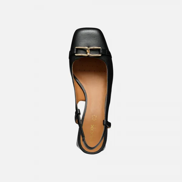 Black women's heeled shoes Geox Coronilla - Women's