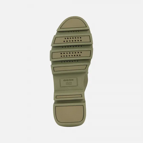 Light green women's moccasins Geox Vilde - Women's