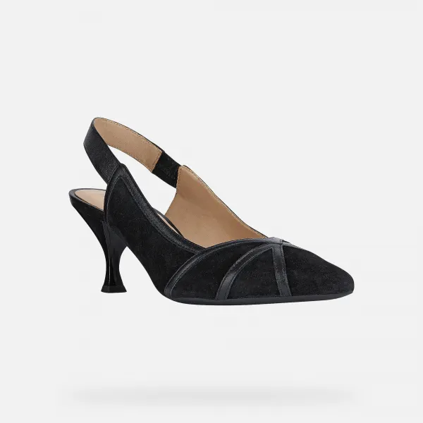 Black women's pumps Geox Elisangel Mid - Women's