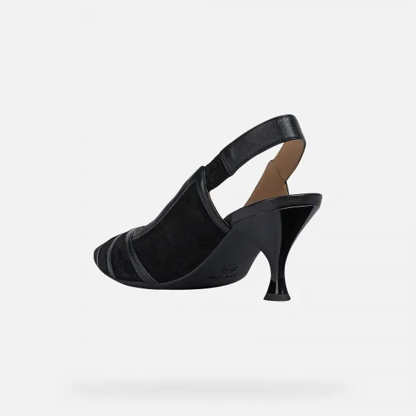 Black women's pumps Geox Elisangel Mid - Women's