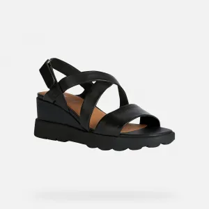 Black women's sandals Geox Spherica EC6 - Women's