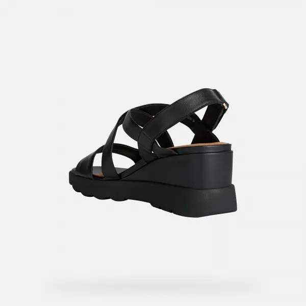Black women's sandals Geox Spherica EC6 - Women's