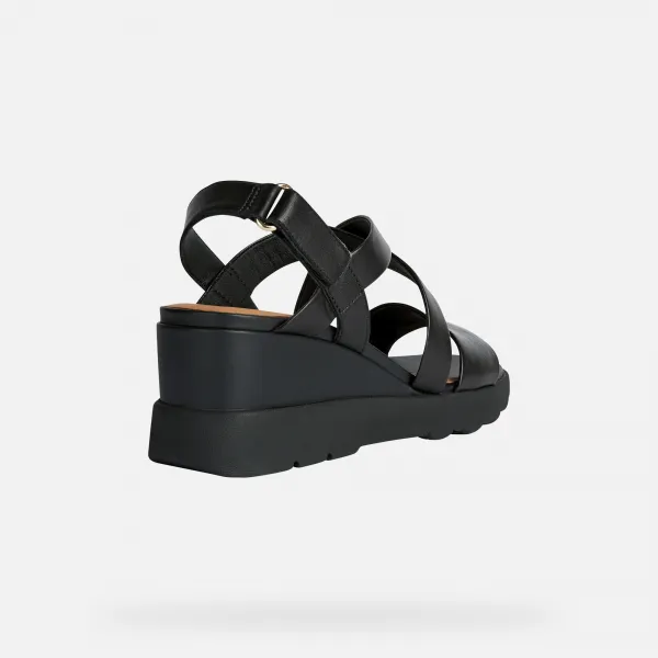 Black women's sandals Geox Spherica EC6 - Women's