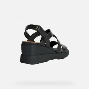 Black women's sandals Geox Spherica EC6 - Women's