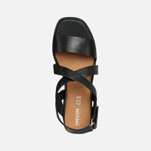 Black women's sandals Geox Spherica EC6 - Women's