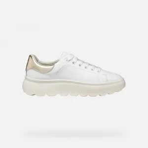 White women's sneakers Geox Spherica EC4.1 - Women's
