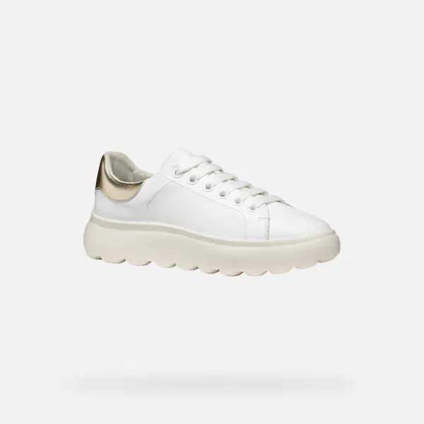 White women's sneakers Geox Spherica EC4.1 - Women's