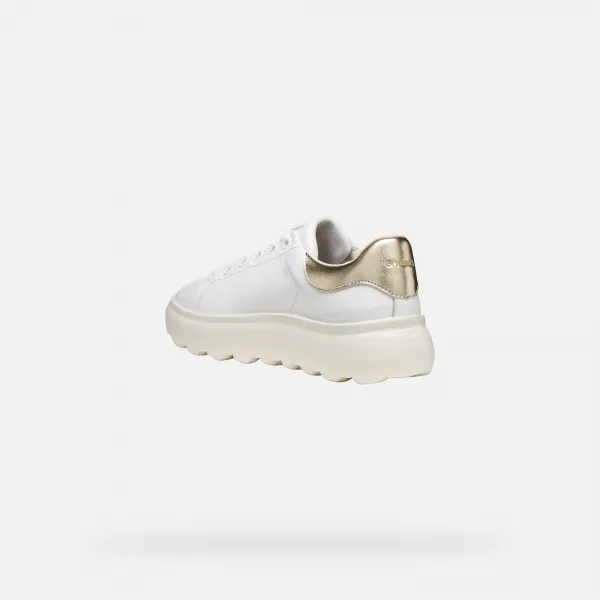 White women's sneakers Geox Spherica EC4.1 - Women's