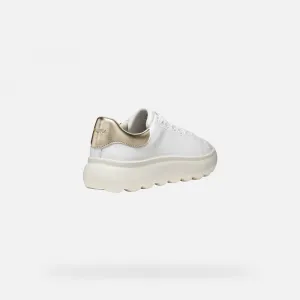 White women's sneakers Geox Spherica EC4.1 - Women's