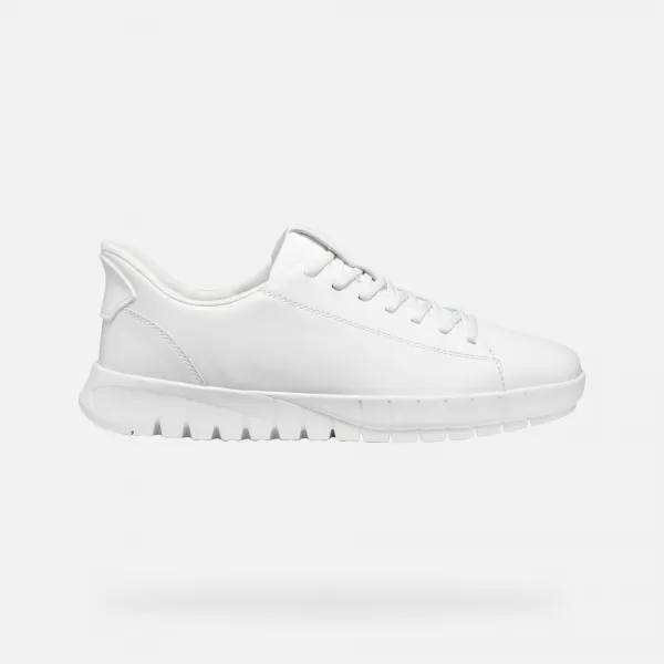 White men's sneakers Geox Flextride Plus - Men
