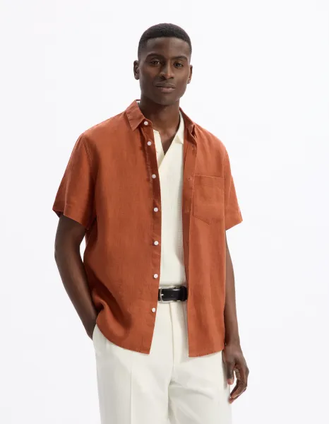 Celio Linen Shirt Damarlin - Men's