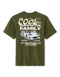CELIO LLEFASTF Pánske tričko, khaki, veľkosť