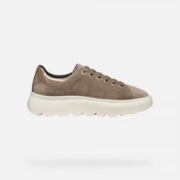 Beige women's sneakers Geox Spherca EC4.1 - Women's