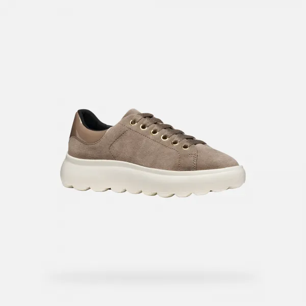 Beige women's sneakers Geox Spherca EC4.1 - Women's