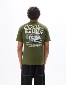 CELIO LLEFASTF Pánske tričko, khaki, veľkosť