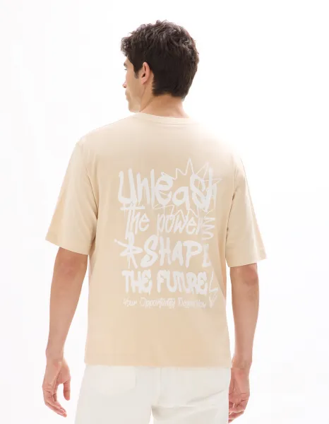 Celio T-shirt Mexgrafi oversize - Men's