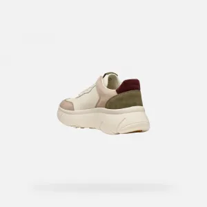 Cream women's sneakers Geox Nebula 2.0 - Women's