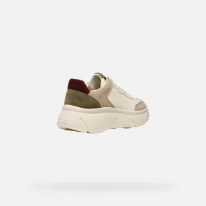 Cream women's sneakers Geox Nebula 2.0 - Women's